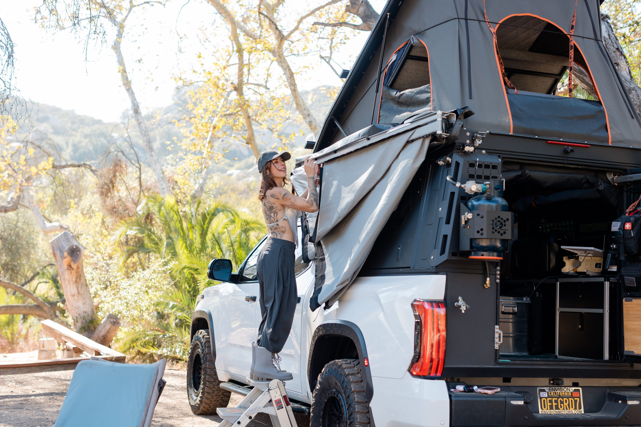  5’4″ and Living a Big Life inside her ModCAP Camper